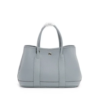 

Lychee partten Large Canvas Casual Tote Bag Ladies Genuine Leather Handles Shopping Bags Vintage Shoulder Garden Handbag Bucket