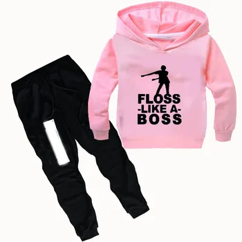

DLF 2-16Y Floss Like A Boss Kids Clothing Set 2020 Toddler Girls Clothes Outfits Kids Boys Tracksuit for Teenagers Hoodies Pants