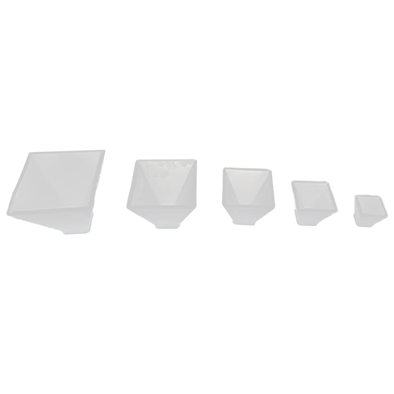 Transparent Pyramid Silicone Mould Diy Resin Decorative Craft Jewelry Making Mold Resin Molds For Jewelry