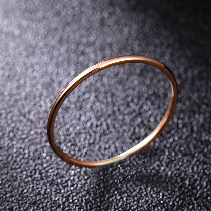1mm Rose Gold 8 мм синее титановое стальное кольцо для мужчин и женщин - Цвет основного камня: 1mm Rose Gold