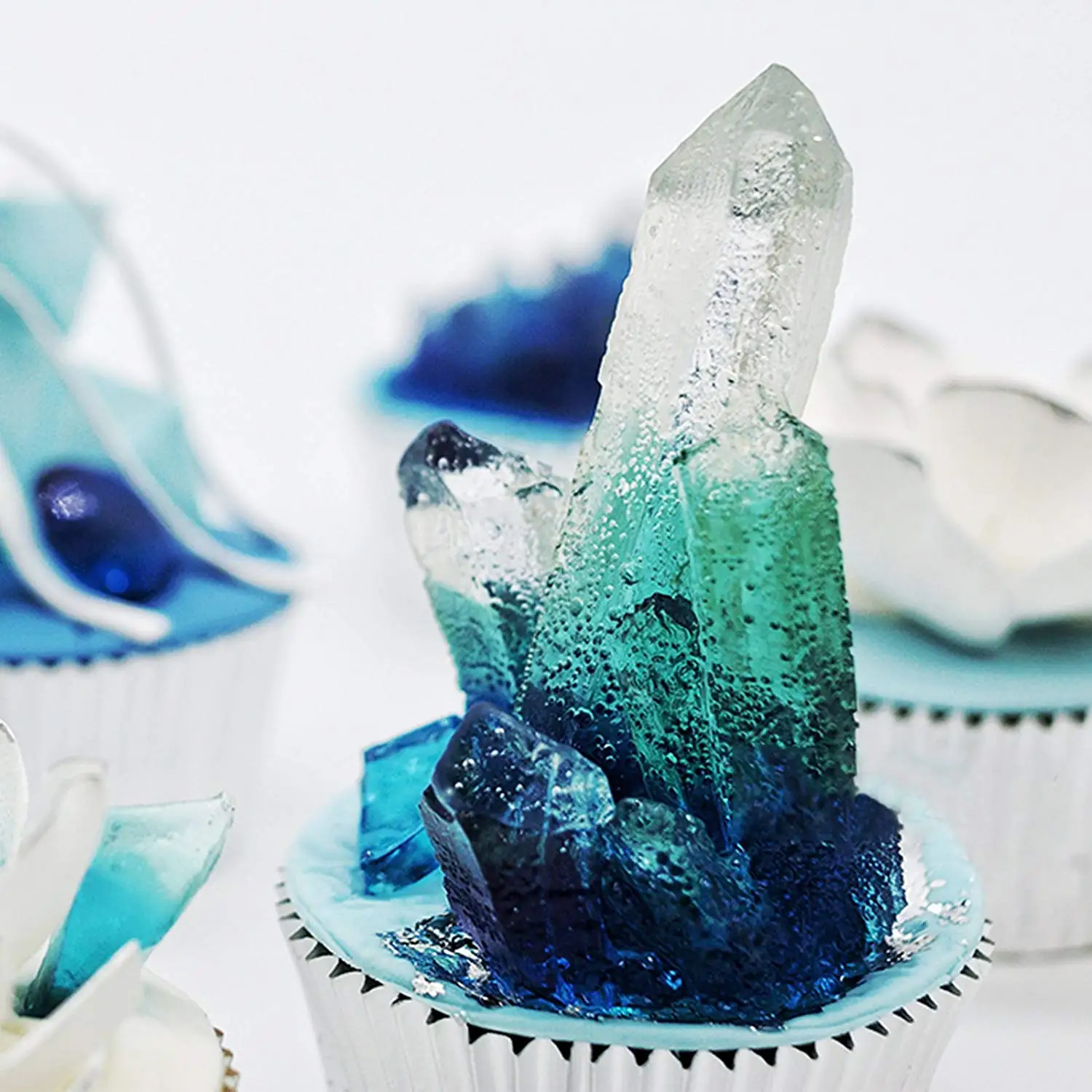 1 шт. растущий Кристалл кварц рок кластер Geode Druzy Gem силиконовые формы лотки для смолы эпоксидные украшения