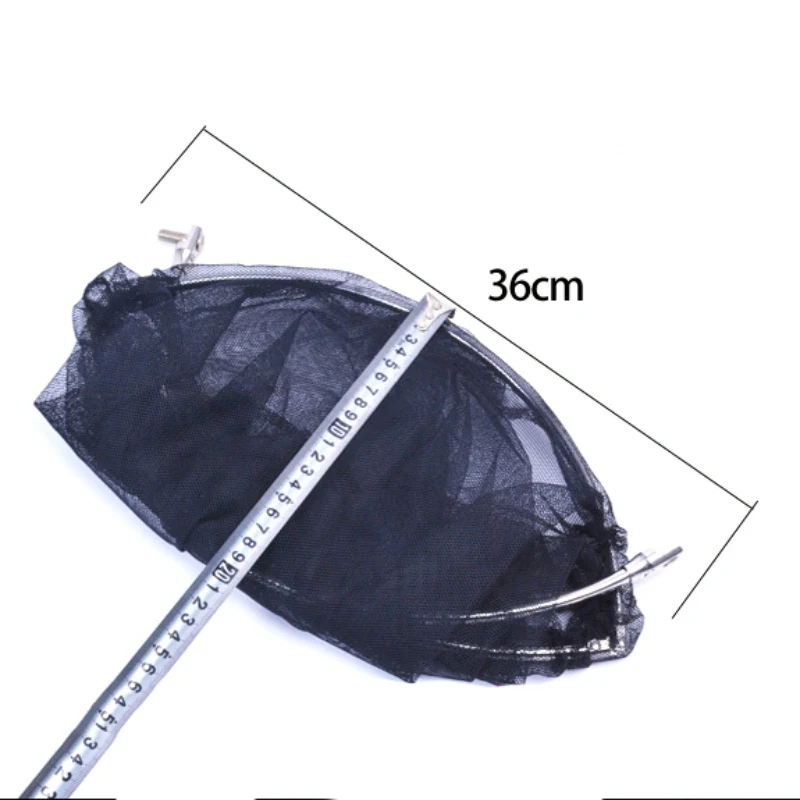 Frame Fishing Folding Net Stainless Steel Brail Head Round Small Mesh Fishing Hand Landing Net Head Fishing Accessories Gear