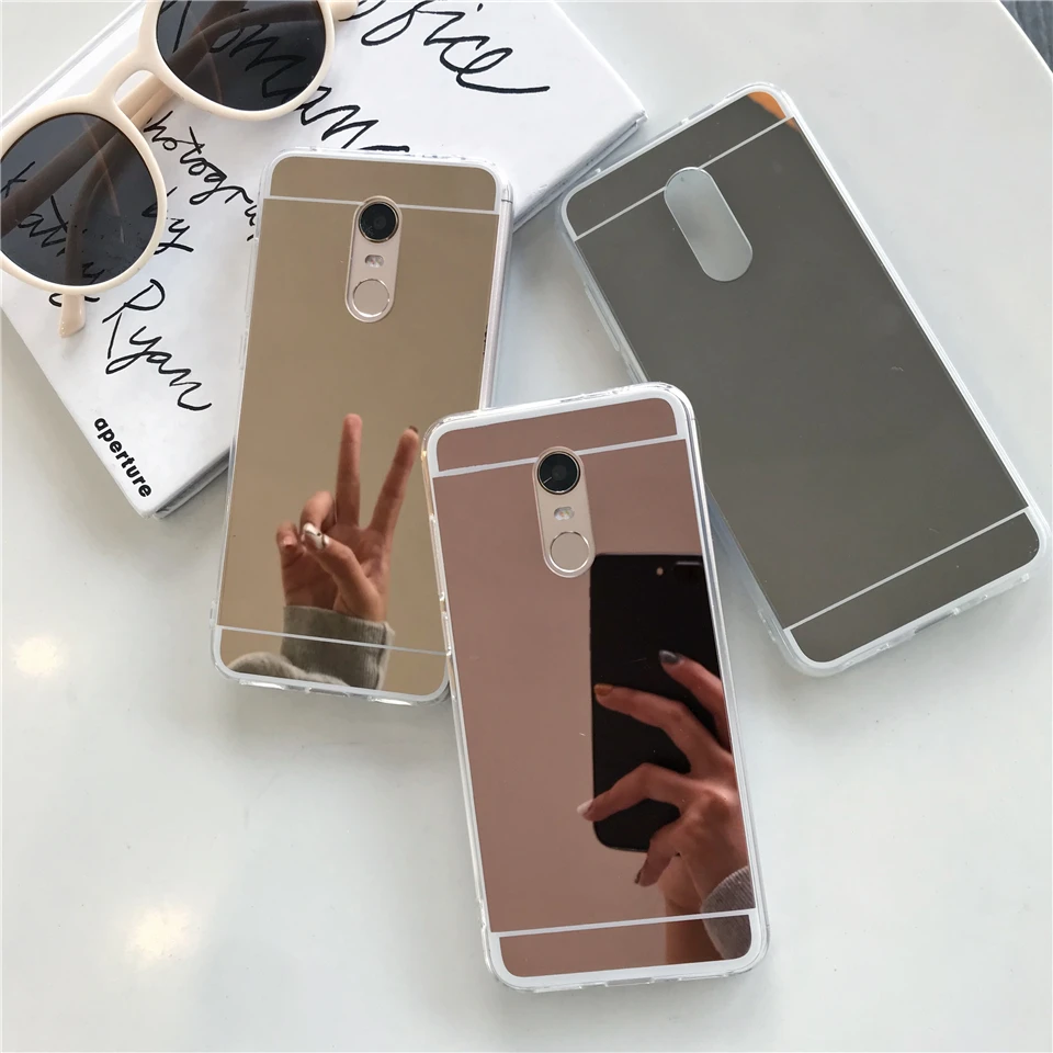 Зеркало из термопластика силиконовый чехол для XiaoMi RedMi 5 Plus 4A 5A 6A 4X обратите