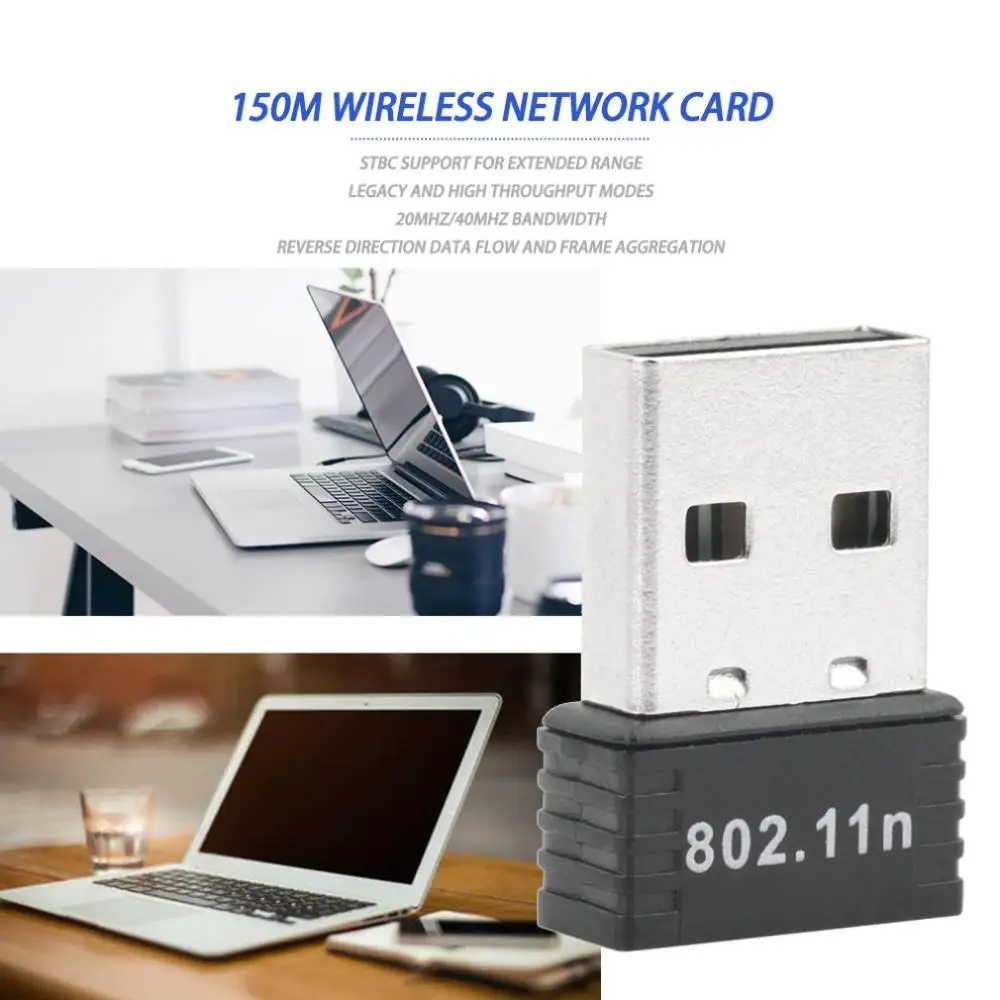 Мини USB WiFi беспроводной адаптер 150 Мбит/с AC Wifi приемник Lan ключ 802 11 антенна для