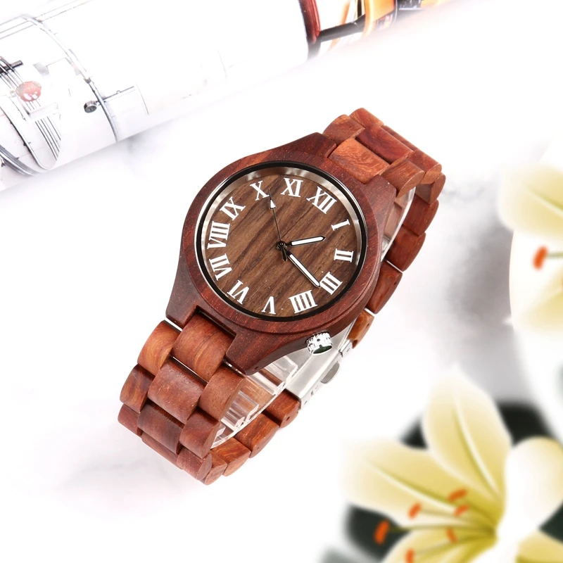 

Fashion Wooden Bamboo Men Watches Natural Full Wood Wristwatch for Man Women Handmade Lightweight Clock Male relojes para mujer
