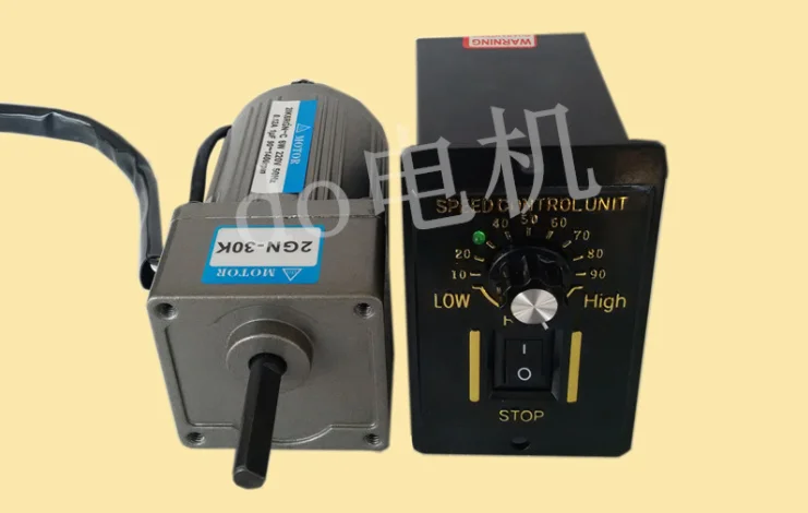 AC220V 6 Вт переменного тока редукторный двигатель, высокий крутящий момент, Реверсивный, регулировка скорости двигателя+ регулятор скорости