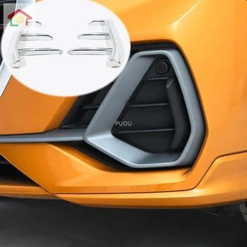

For Audi Q3 2019 2020 ABS Chrome Car Front fog lampshade Cover Trim Car Styling Accessories 2pcs