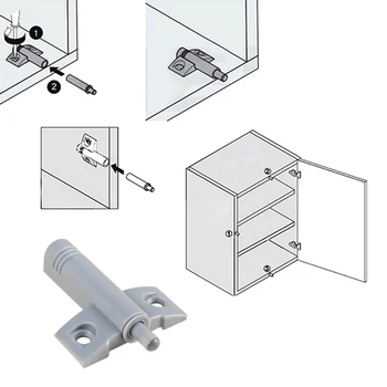 510x Cabinet Door Stop Damper Kitchen Drawer Quiet Soft Quiet Close Buffers With Screws Close Soft Buffer Damper Stop Drawer