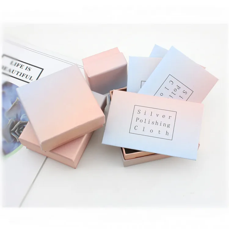 

INS Pink And Blue Gradient Pearly Lustre GIRL'S Lipstick Gift Box Bracelets Ring Watch Ear Stud Necklace Small Gift Box