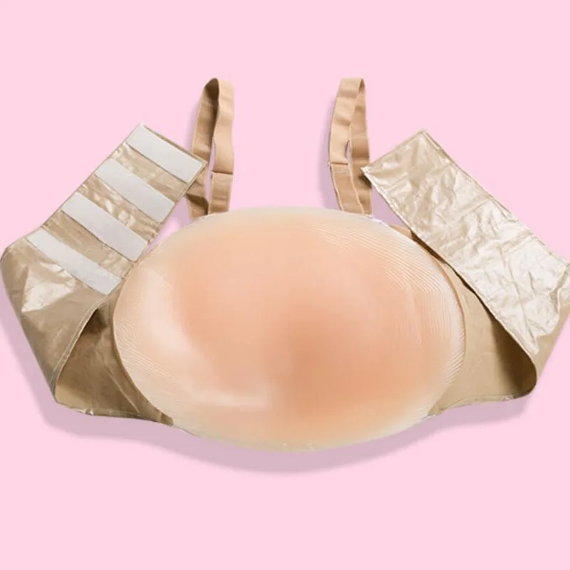 Free Shipping 8-10Month 2500g Comfortable Realistic Silicone Artificial Jelly Belly Fake Tummy for False Pregnancy Test Belly