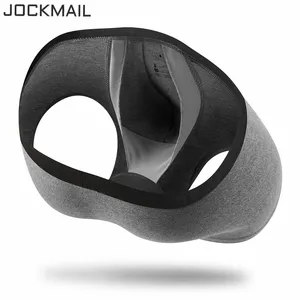 JOCKMAIL-ropa interior Sexy Gay para hombre, Bóxer corto de malla con bolsa convexa en U, calzoncillos antideslizantes