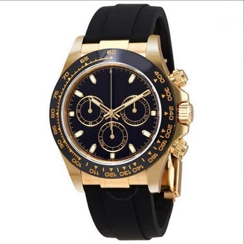 

luxury watches men 39mm AAA DAY TONA automatic sweeping watch No battery Rubber strap small dials work wristwatch Y16