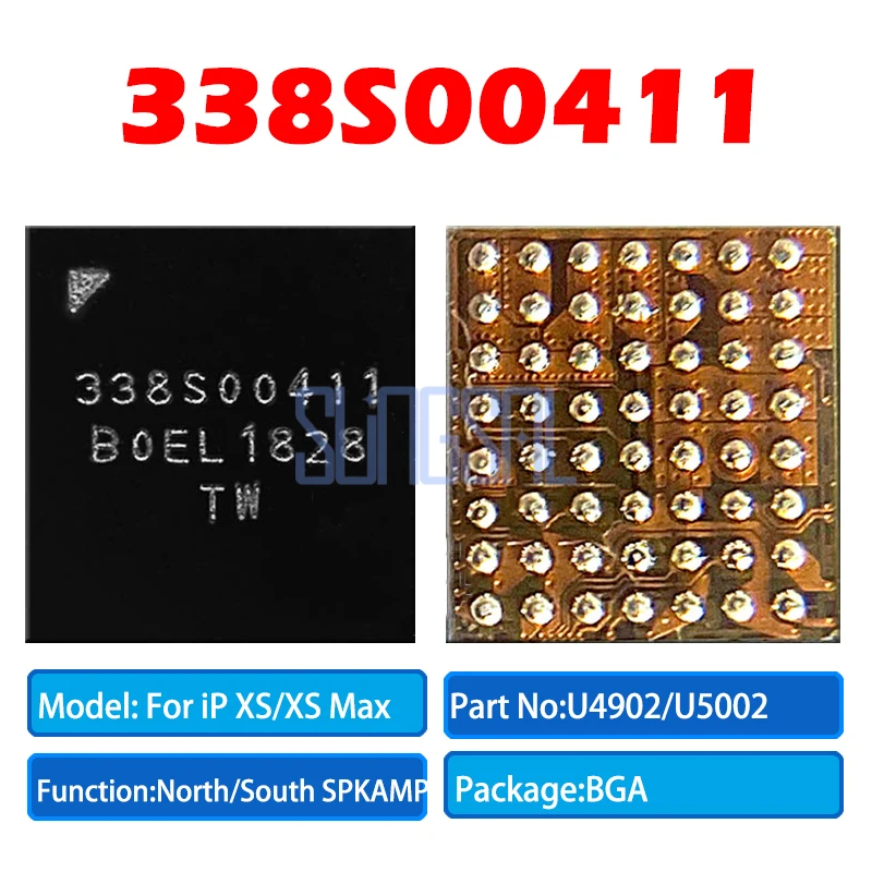 3 шт./лот 100% оригинальный 338S00411 для iPhone XS / MAX XR U5102 U4902 маленький аудио IC музыкальный