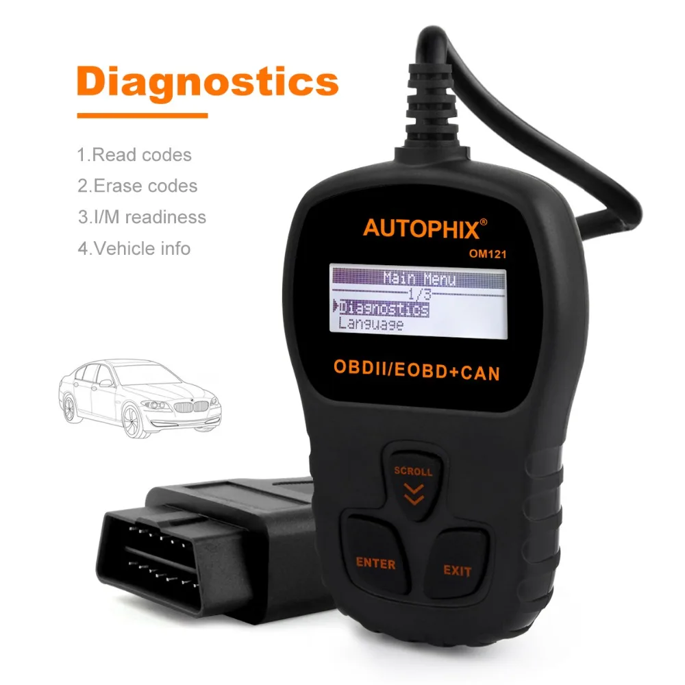 Autophix Obd2 сканер для диагностики авто автомобильный диагностический инструмент считыватель кода неисправности для VAG BMW Mercedes Obd 2 Easydiag Автомобильный сканер с несколькими языками диагностика обд сканер дл