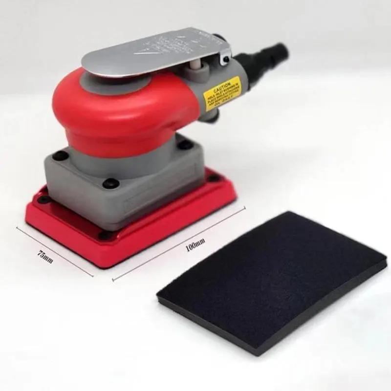 Pneumatic Grinder 75 *100 MM Square For Automobile Paint Polishing Orange Peel Dry Mill Thin Soft Sanding Paper pneumatic grinder