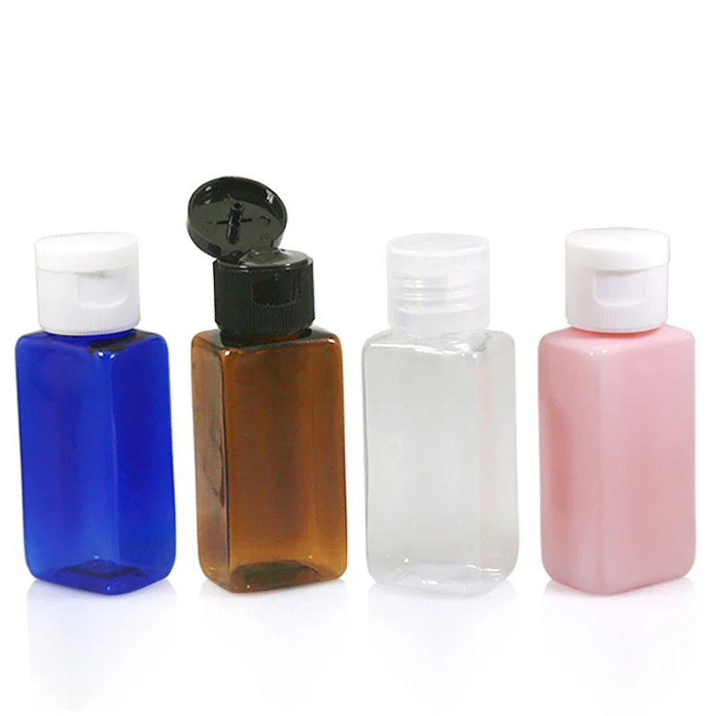 

30ml Clear/Blue/Brown PET Flip Cap Bottle Shampoo Cosmetic Container 1OZ Lotion Cream Plastic Bottle Skin Care Cream