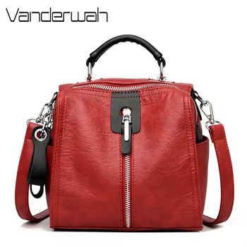 

Multifunction Bakc pack High Quality Soft Leather Hand Crossbody Shoulder Bags For Women 2020 Mochilas feminina Sac A Dos Femme