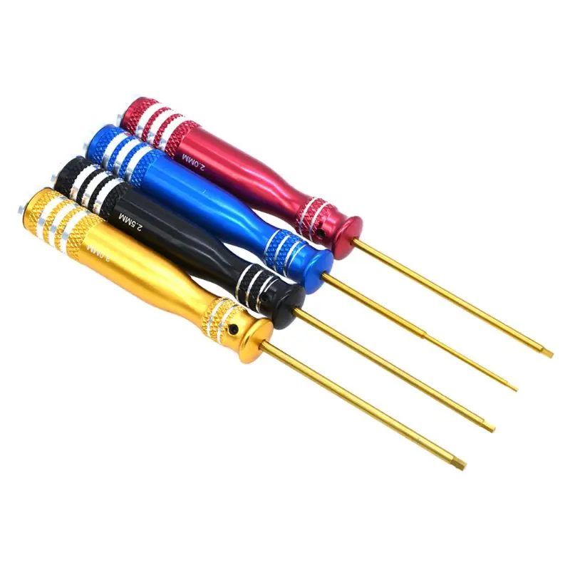 

4pcs/set Hex Screwdriver 1.5 2.0 2.5 3.0mm Repair Tool for RC Helicopter Drone