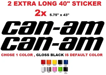 

For 2Pcs 43" CAN-AM TEAM OUTLANDER MAVERICK LOGO BRP STICKER DECAL EMBLEM (KIT)