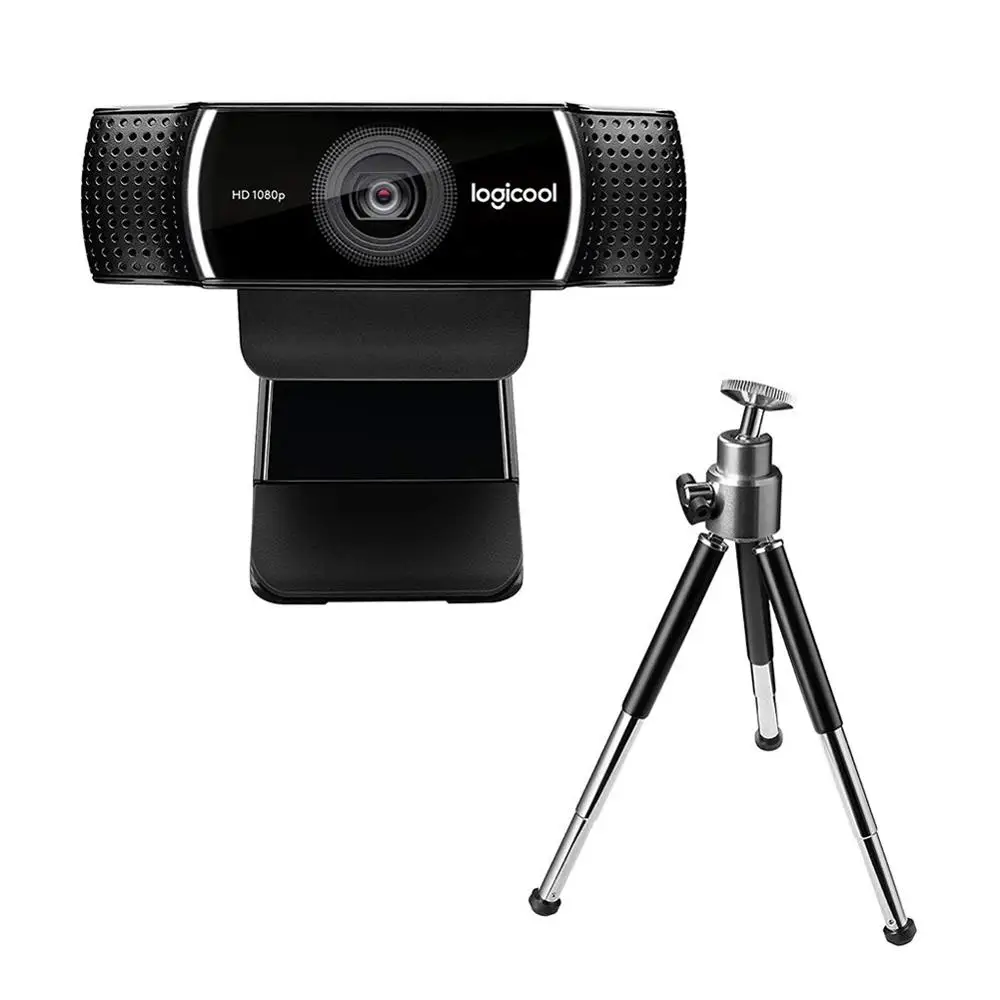 

New Logitech C922 Pro 1080P 30FPS Autofocus Webcam Built-in Microphone Streaming Video Web Cam Full HD Anchor Camera With Tripod