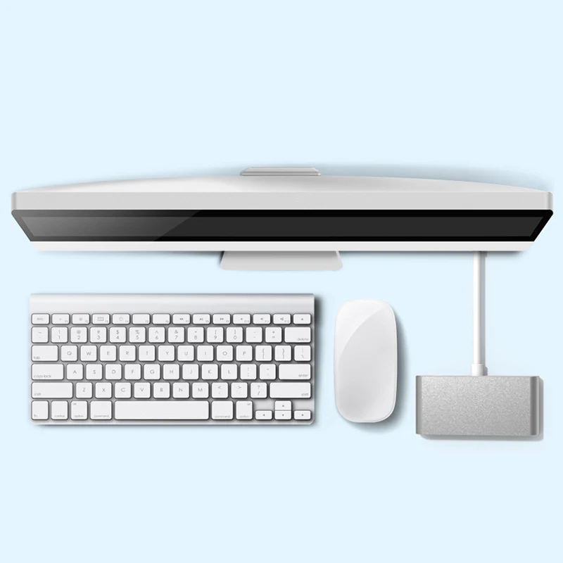 4 Алюминиевый порт Usb 3,0 концентратор Для Imac, Macbook, Macbook Pro, Macbook Air, ноутбука, ноутбука, ПК
