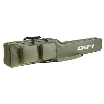 

LEO 130cm Fishing Bags Foldable Multi-Purpose Fishing Bags Fishing Rod Bags Zipped Case Fishing Tackle Bags Pouch Holder