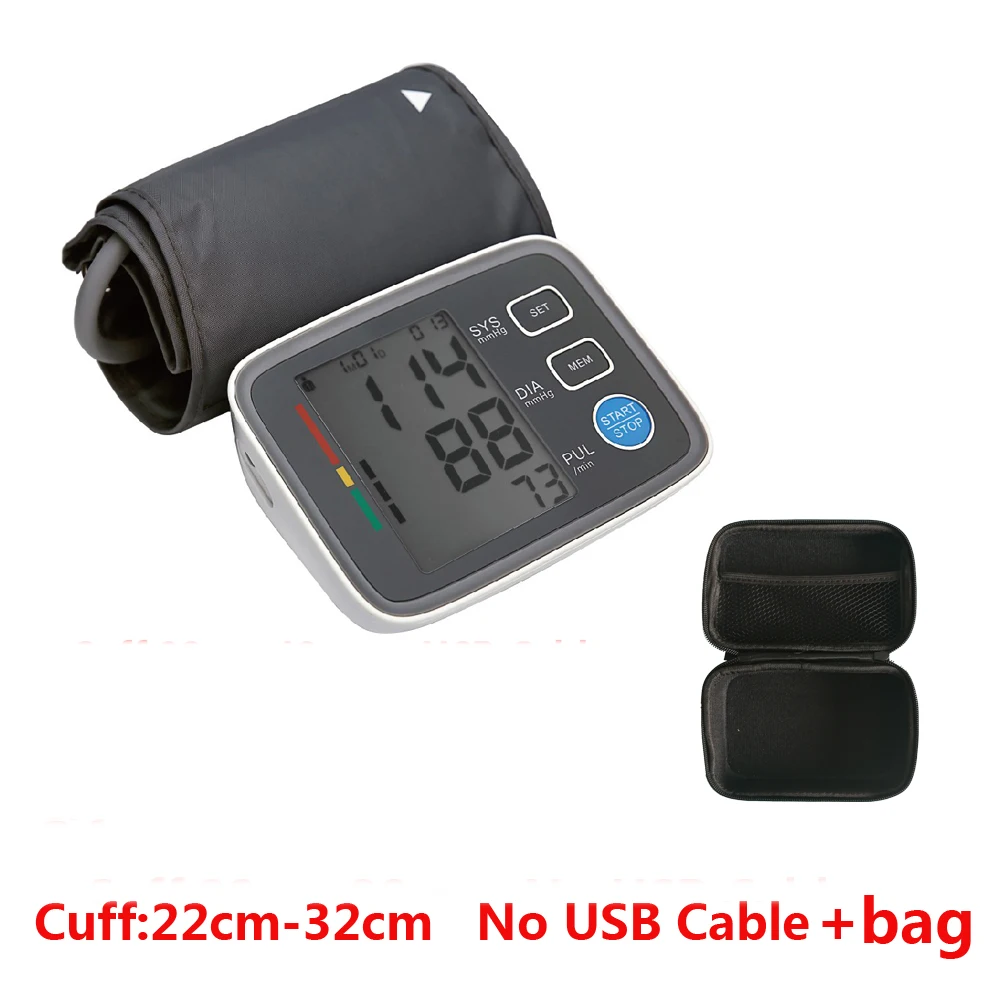 Cuff 22-32 Bag Tensiometro цифровой тонометр с сумкой для измерения артериального давления тонометр для верхней части руки медицинское оборудование манжета 22-32 см/22-48 см - Цвет: Cuff 22-32 Bag