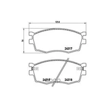 Колодки Тормозные Hyundai Accent/I20/Kia Rio 05- Передние Brembo P30026 Brembo арт. P30026