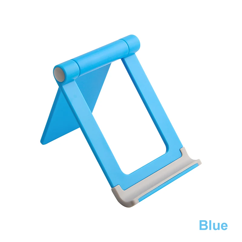 Портативный держатель для мобильного телефона, подставка для iPhone XS X 8 7 6, складная подставка для мобильного телефона, подставка для планшета, Настольный держатель для телефона, поддержка - Цвет: Blue