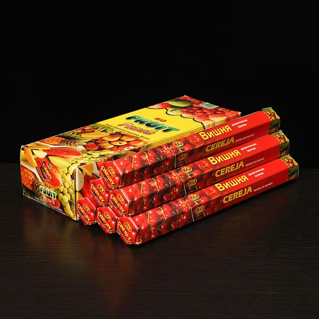 Raj Natural India Bot Füstölő Ömlesztett Ömlesztés, Cseresznye Ízű Aromaterápia, Tiszta Levegő Illat Pihenés, Jóga, Meditáció, Frissítés, Ajándékcsomag - Image 4