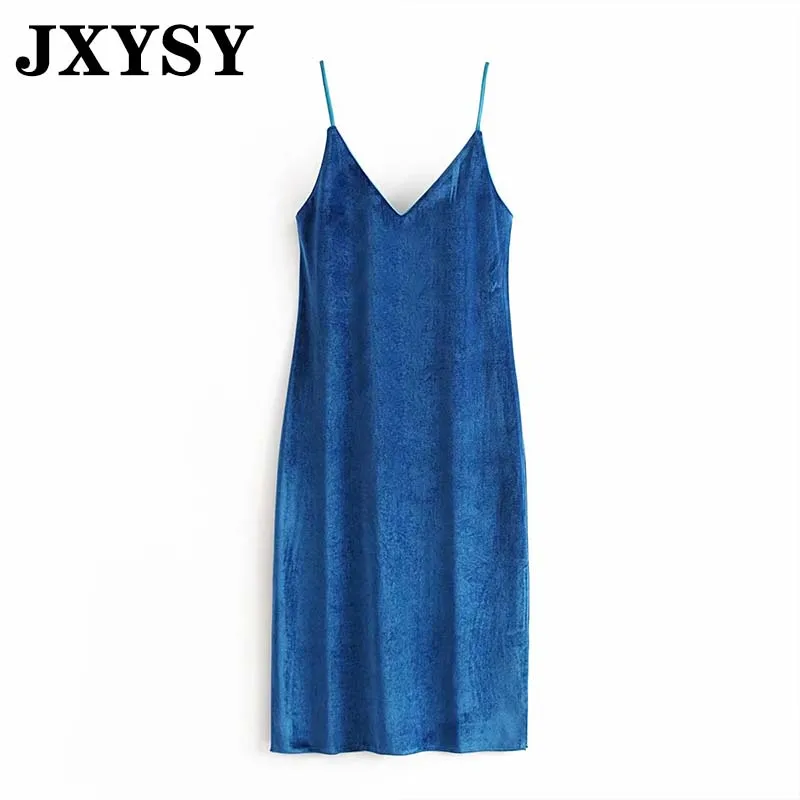 multi JXYSY, английский стиль, мини-платье на бретелях, сексуальное платье, женское бархатное однотонное платье на бретельках, vestidos de fiesta de noche vestidos, вечернее платье, топы - Цвет: multi