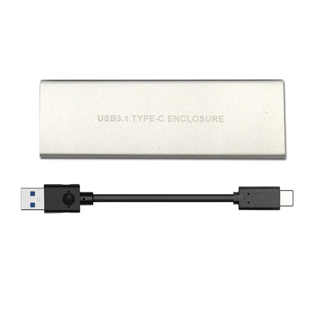 USB3.1 a m2 NVMe conector Unidad de escritorio HDD carcasa adaptador caja móvil delgada disco duro