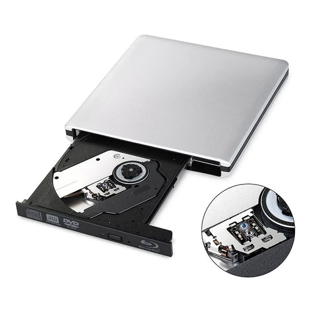 Ультратонкий Внешний Оптический привод 4K Blu-Ray горелка usb DVD плееры 3D Blu-Ray устройство для чтения CD/DVD 4