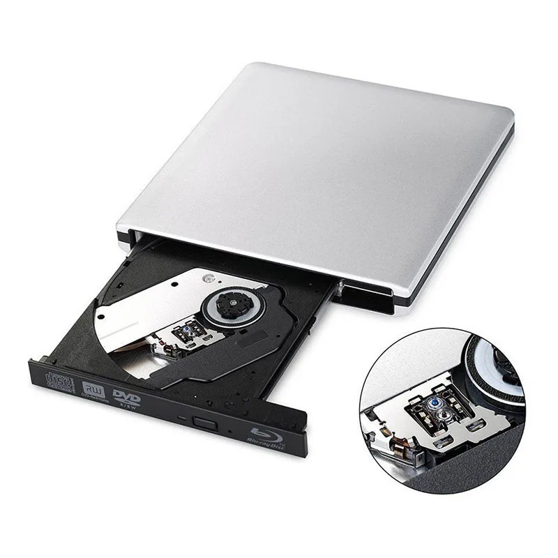 외장 블루레이 버너 드라이브, usb 3.0, DVD 플레이어, 3D 슬림 광학 드라이브, 블루레이 라이터, 리더, CD/DVD 버너, 윈도우/IOS 용