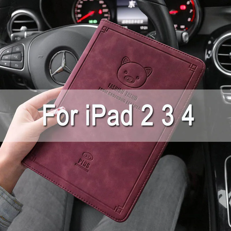 For iPad 2 3 4 Магнитная откидная крышка для iPad Air Air2 Mini 1 2 3 4 чехол для планшета для нового iPad 9,7 a1893 Ретро чехол для iPad 2/3/4 - Цвет: For iPad 2 3 4