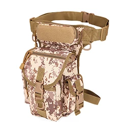Desert Digital Military Tactical Molle Drop Leg Bag Tool Fanny Thigh Pack Hunting Bag Waist Pack Hiking Riding Men Camping Military Nylon Packs - Цвет: Desert Digital