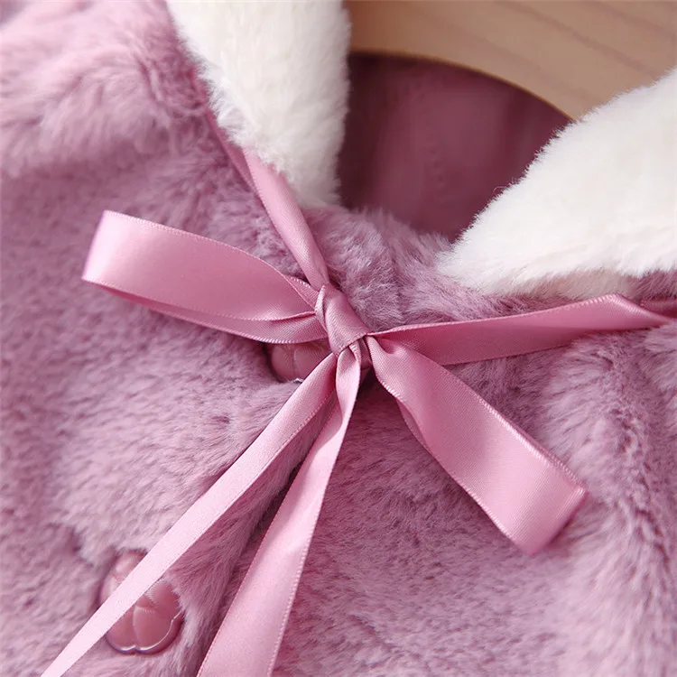 Одежда для малышей Новая зимняя детская одежда плотное теплое пальто-накидка с капюшоном милый Рождественский олень