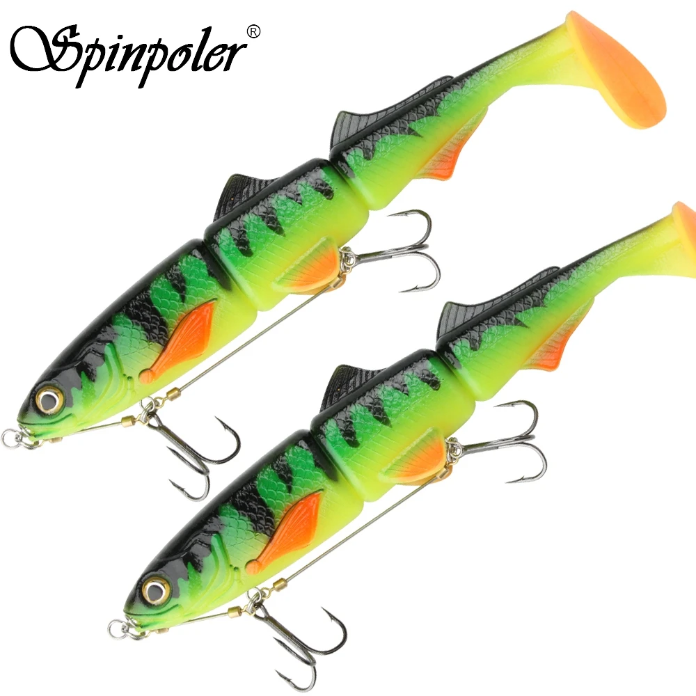 Spinpoler Fishing Lure Stinger Rigs S/M Size Rigged Deep Water Pike  Predator Fishing With Soft Bait 16cm/22cm Swimbait Pesca
