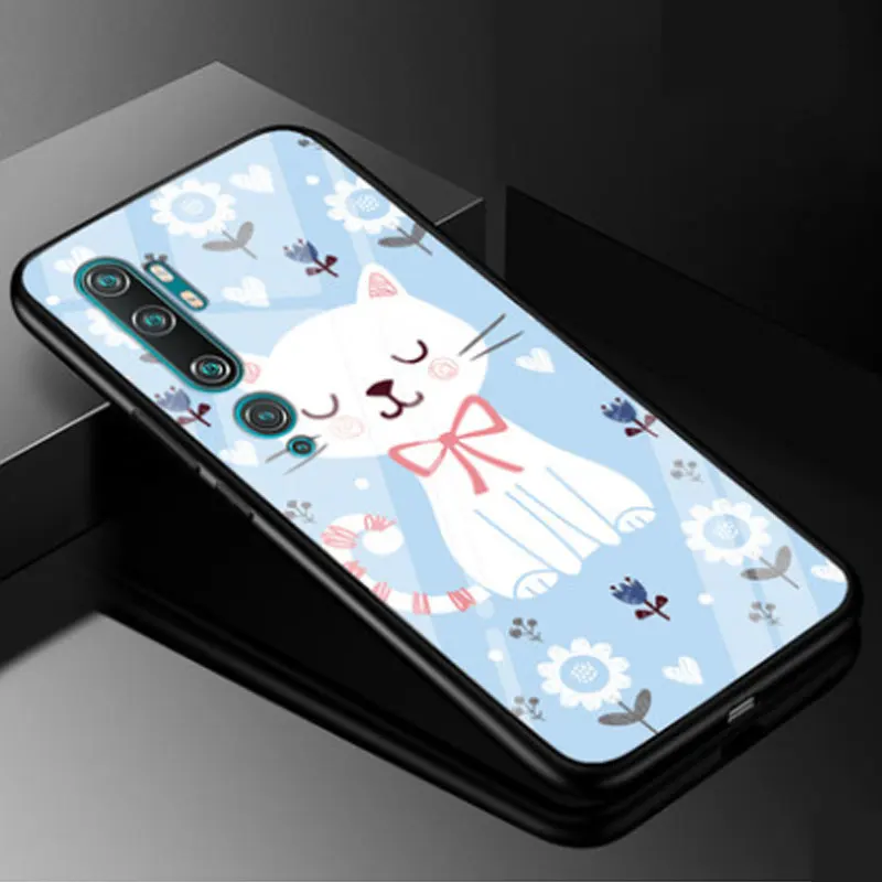 Для Xiaomi mi Note 10 Pro Чехол из закаленного стекла Жесткий ПК с принтом чехол для телефона для Xiaomi mi Note 10 CC9 Pro Чехол mi Note10 бампер обложка - Цвет: 16