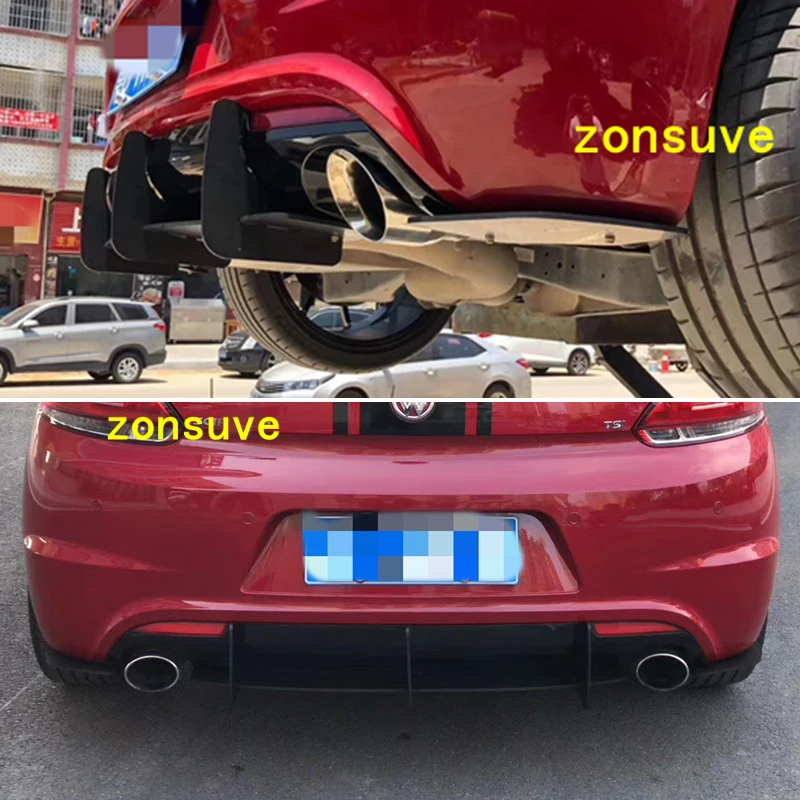 

For VW Scirocco R Rear Bumper Diffuser Spoiler Lip Protector Splitter Body Kit Accessories