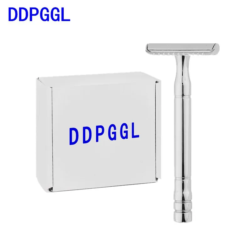 

DDPGGL Men Safety Razor Closed Comb Manual Shaver Razor Wet Shaving Classic Shaver Zinc Alloy Double Edge Womne Body Shaving
