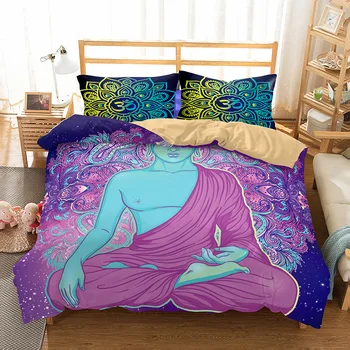 

BEST.WENSD Hot egyptian cotton comforter bedding sets Soft comfortable bedding cover mandala winter home bed clothes Bedroom Set