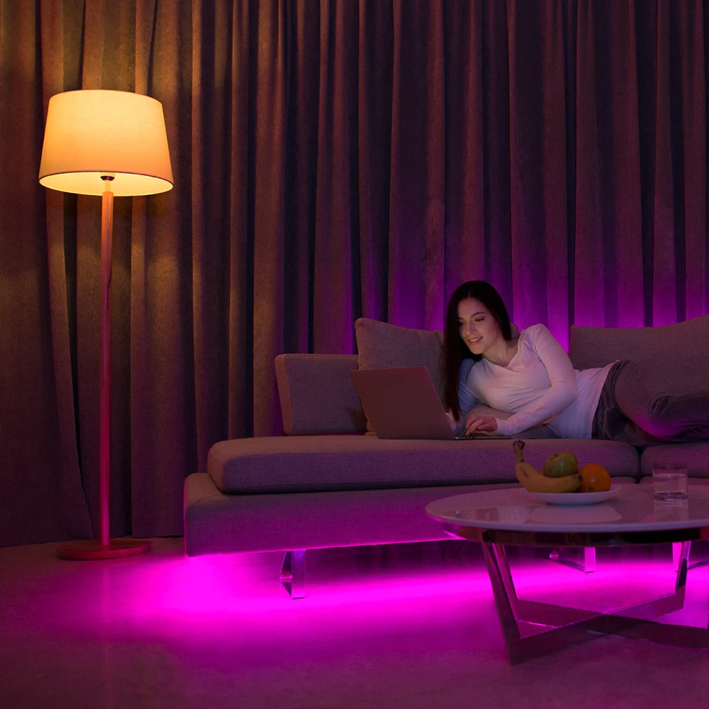 for Xiaomi Yeelight WIFI Connected RGB Intelligent led Strip Light 1M Supported Smart Phone App Control/ Voice Control led tape