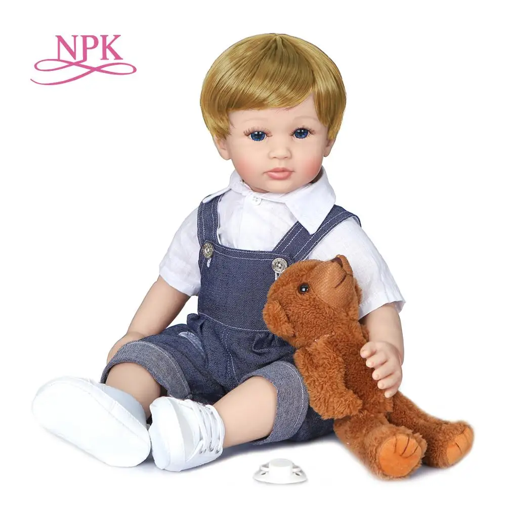 55 см оригинальная NPK полностью силиконовая кукла bebe Кукла reborn для маленьких