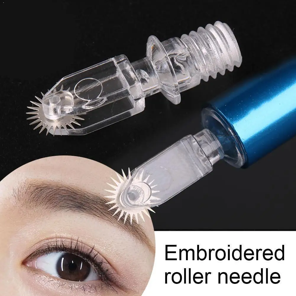 

Newest Disposable Roller Microblading Needle Tattoo Makeup Fit For Permanent Fog Embroidery Manual Pin Pens Micro Eyebrows U2C3