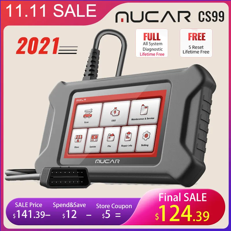 Инструмент для полной диагностики системы Mucar CS99 OBD2 профессиональный