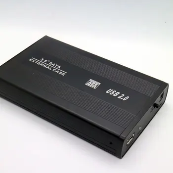 

USB2. 0 Sata3. 5-Inch Mobile Hard Disk Box Aluminium Alloy Serial Port Extraposition Portable Metal Protective Case