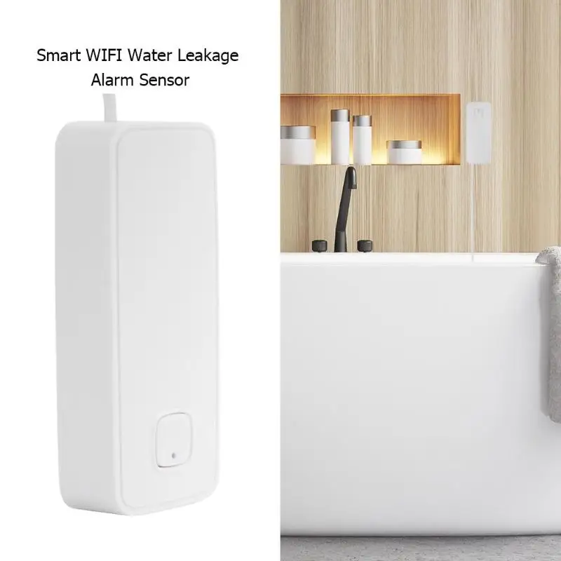 Wi-Fi детектор утечки воды датчик домашней безопасности датчик утечки воды Система поддержки Amazon Alexa и Google assists