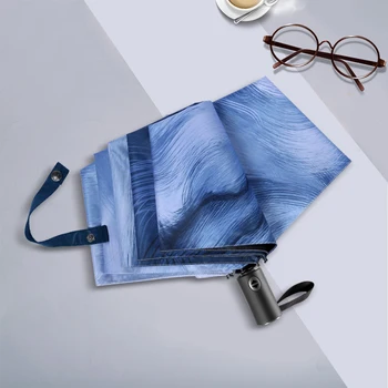 

Black Coating Man Umbrella Folding Windproof Creative Uv Protection Pocket Parasol Rain Sun Umbrella Parapluie Rain Gear MM60YS