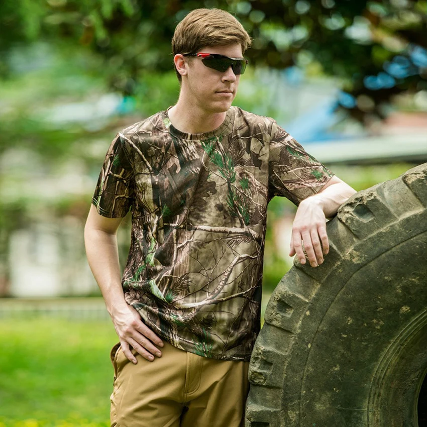 Летняя военная форма тактическая футболка для мужчин с коротким рукавом камуфляжная быстросохнущая боевая рубашка солдатская армейская верхняя одежда